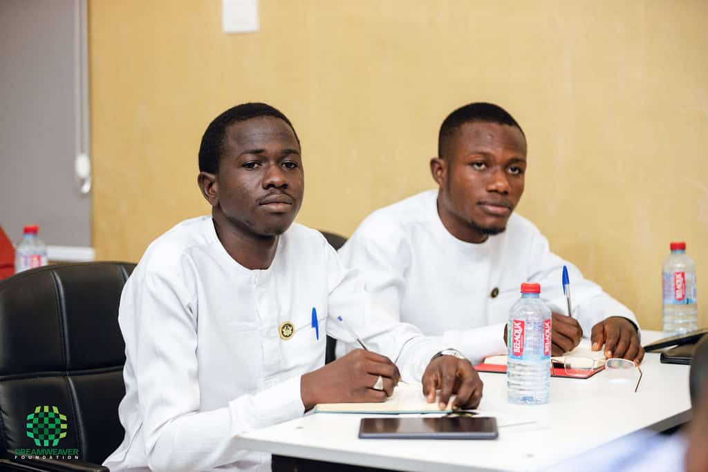 Kenneth Adu-Akwabeng participating in a leadership meeting.